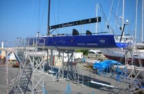 Esimit Europa 2 at its base in Antibes