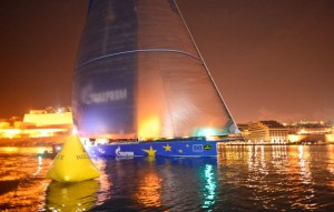 Esimit Europa 2 at their arrival in Valletta
